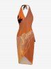 Coconut Tree Cloud Ombre Print Convertible Hawaii Beach Cover -  
