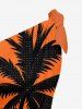 Coconut Tree Cloud Ombre Print Convertible Hawaii Beach Cover -  