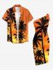 Coconut Tree Cloud Ombre Print Convertible Hawaii Beach Cover -  