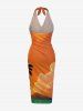 Coconut Tree Cloud Ombre Print Convertible Hawaii Beach Cover -  