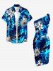 Dandelion Flower Leaf Print Convertible Hawaii Beach Cover -  