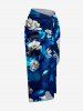 Dandelion Flower Leaf Print Convertible Hawaii Beach Cover -  