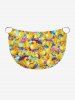 Duck Pond Umbrella Print Hawaii Convertible Beach Cover Up - Jaune 1X
