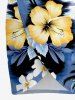 Coconut Tree Sea Hibiscus Flower Print Hawaii Convertible Beach Cover Up -  