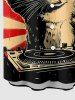 Cat Music Print Matching Hawaii Beach Outfit For Couples -  