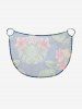 Tropical Leaf Hibiscus Flower Print Hawaii Convertible Beach Cover Up -  