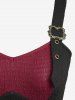 Textured Two Tone Handkerchief Dress with Removable Belt -  