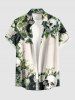 Skulls Rose Flower Leaf Print Matching Hawaii Beach Outfit For Couples -  