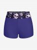 Skulls Diamond Light Spot Print Twist Halter Boyleg Tankini Swimsuit -  