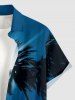 Coconut Tree Sea Sky Print Hawaii Button Pocket Shirt For Men -  
