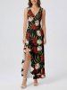 Flower Tropical Leaf Branch Print Matching Hawaii Beach Outfit For Couples - Rouge Vineux 