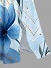 Hibiscus Flower Print Hawaii Split Pocket A Line Midi Dress -  