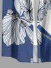 Flower Leaf Print Hawaii Button Pocket Shirt For Men -  