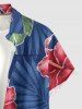 Tropical Leaf Hibiscus Flower Print Matching Hawaii Beach Outfit For Couples -  