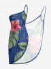Tropical Leaf Hibiscus Flower Print Matching Hawaii Beach Outfit For Couples -  