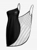 Patriotic American Flag Print Convertible Beach Cover Up -  