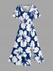 Hibiscus Flower Print  Matching Hawaii Beach Outfit For Couples -  