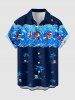 Coconut Tree Skulls Sea Waves Print Matching Hawaii Beach Outfit For Couples -  