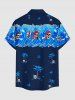 Coconut Tree Skulls Sea Waves Print Matching Hawaii Beach Outfit For Couples -  