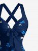 Coconut Tree Skulls Sea Waves Print Matching Hawaii Beach Outfit For Couples -  
