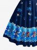 Coconut Tree Skulls Sea Waves Print Matching Hawaii Beach Outfit For Couples -  