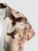 Skull Flower Tree Bird Planet Print Plus Size Matching Outfit For Couples -  