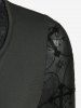 Cross Floral Flocking Ruched Hollow Out Panel Flare Sleeves Top -  