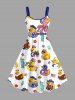 Cute Duck Patriotic American Flag Print Matching Outfit For Couples -  