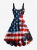Patriotic American Flag Paint Splatter Print  Matching Outfit For Couples -  