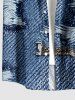 Leopard Fraying Style 3D Print Buttons Pocket Hawaii Shirt For Men -  