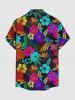 Hibiscus Flower Tropical Leaf Print  Matching Hawaii Beach Outfit For Couples -  