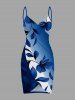 Leaf Branch Ombre Print Hawaii Convertible Beach Cover Up -  