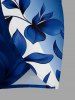 Leaf Branch Ombre Print Hawaii Convertible Beach Cover Up -  