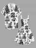 Raccoon Pirate Coconut Tree Ship Rudder Cruise Print Hawaii Tank Dress -  