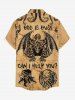 Skull Octopus Bat Print Matching Hawaii Beach Outfit For Couples - Bronze 
