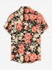 Skulls Flowers Print Matching Hawaii Beach Outfit For Couples -  
