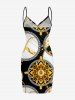 Geometric Graphic Flower Chain Print Matching Hawaii Beach Outfit For Couples -  