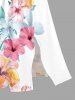 Hibiscus Flower Leaf Print Hawaii Split Pocket A Line Midi Dress -  