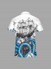 Octopus Sailboat Ship Rudder Cruise Print Matching Hawaii Beach Outfit For Couples - Pers 
