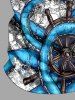 Octopus Sailboat Ship Rudder Cruise Print Matching Hawaii Beach Outfit For Couples - Pers 