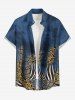African Printed Matching Couple Outfit Leopard Snake Zebra Hawaiian Set -  