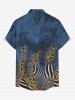 African Printed Matching Couple Outfit Leopard Snake Zebra Hawaiian Set -  