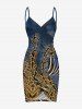 African Printed Matching Couple Outfit Leopard Snake Zebra Hawaiian Set -  