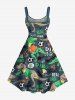 Cartoon Dinosaur Football Letters Print Matching Outfit For Couples -  