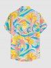 Coconut Tree Sea Waves Bird Print Matching Hawaii Beach Outfit For Couples -  