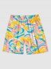 Coconut Tree Sea Waves Bird Print Matching Hawaii Beach Outfit For Couples -  