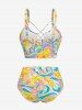 Coconut Tree Sea Waves Bird Print Matching Hawaii Beach Outfit For Couples -  