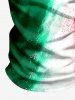 National Flag Color Style Print Football Match Zipper Polo Shirt For Men -  