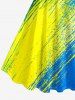 Robe débardeur imprimé aux couleurs du drapeau national pour match de football - Bleu L