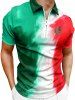 National Flag Color Style Print Matching Outfit For Couples -  